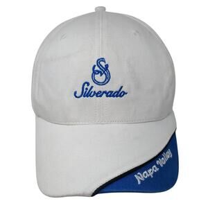 Silverado Napa Valley Slideback Baseball Cap White One Size Embroidered Texace